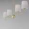 Maxim Lighting Bristol 4-Light Linear Chandelier 12097SWSBR - alternate 3